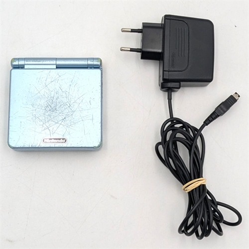 Gameboy Advance SP - Model AGS-101 - Pearl Blue - Konsol - SNR XU326389841 (B Grade) (Used)